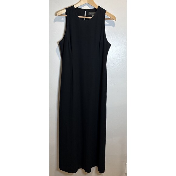 Banana Republic Black Silk Maxi Dress Women's Size 10 - Picture 1 of 16
